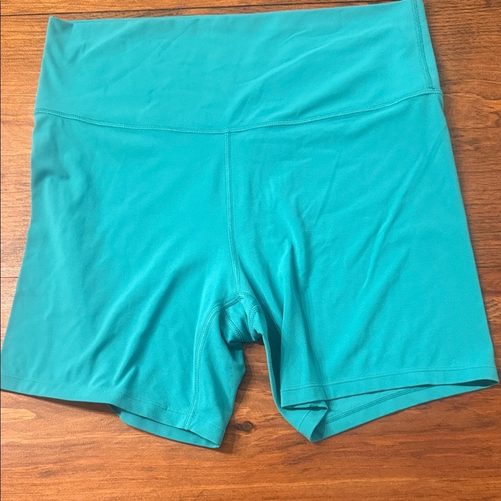 All in Motion Green Women's High Rise Athletic Biker Shorts